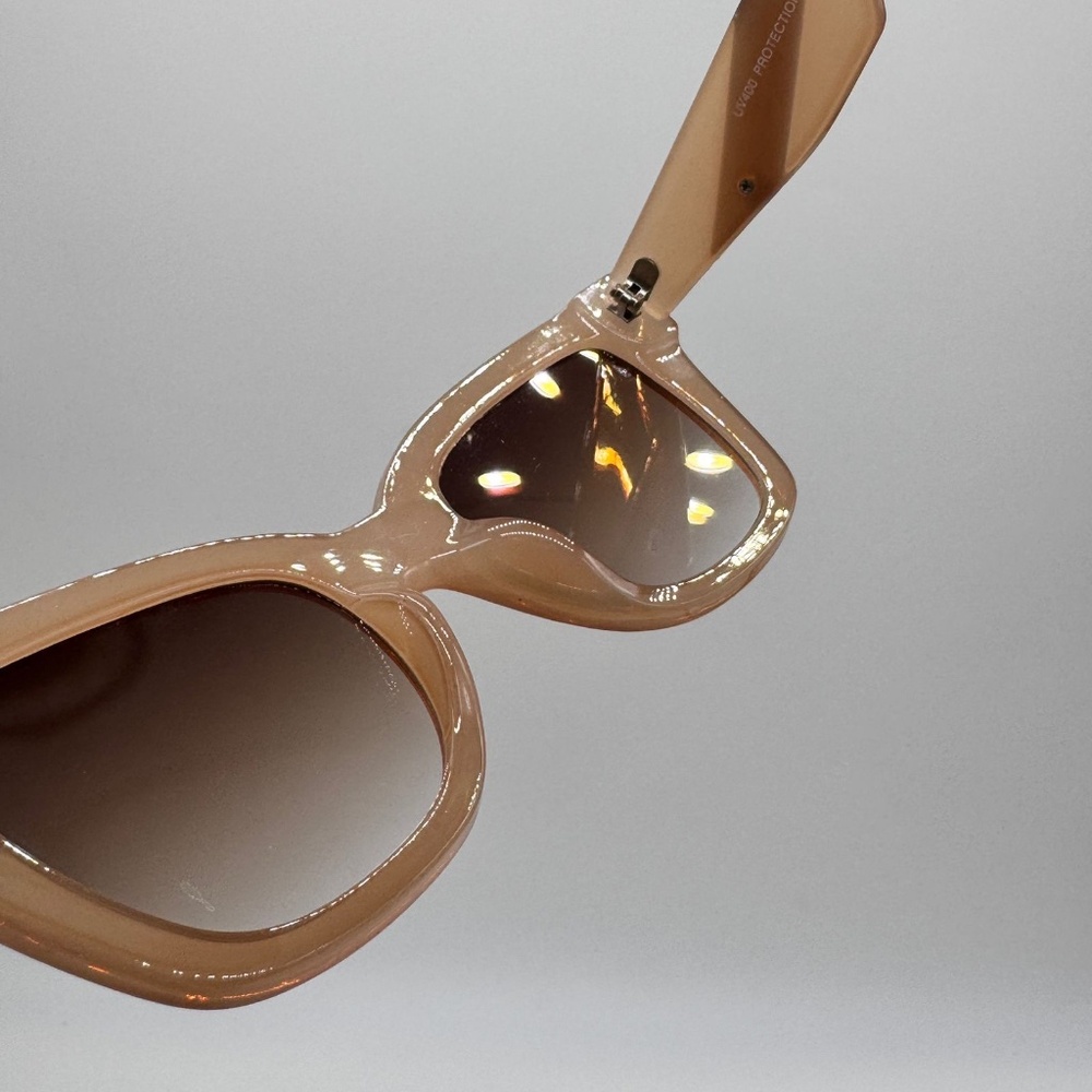 Beige Fashion Shades Sunglasses UV400 Protection New Without Box - Picture 14 of 16